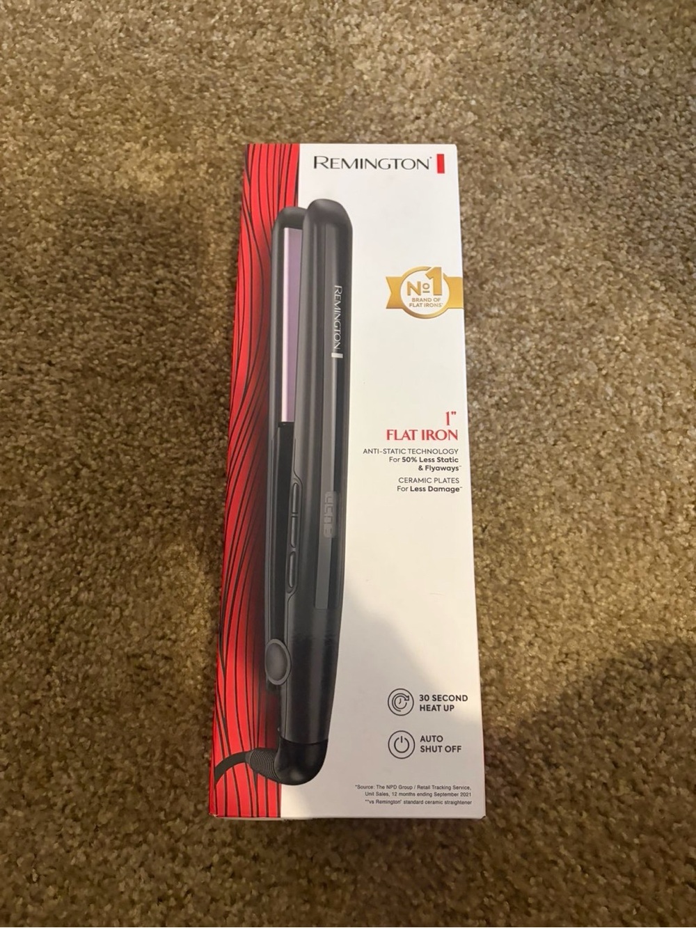 Remington Black Flat Iron with Pink Plates